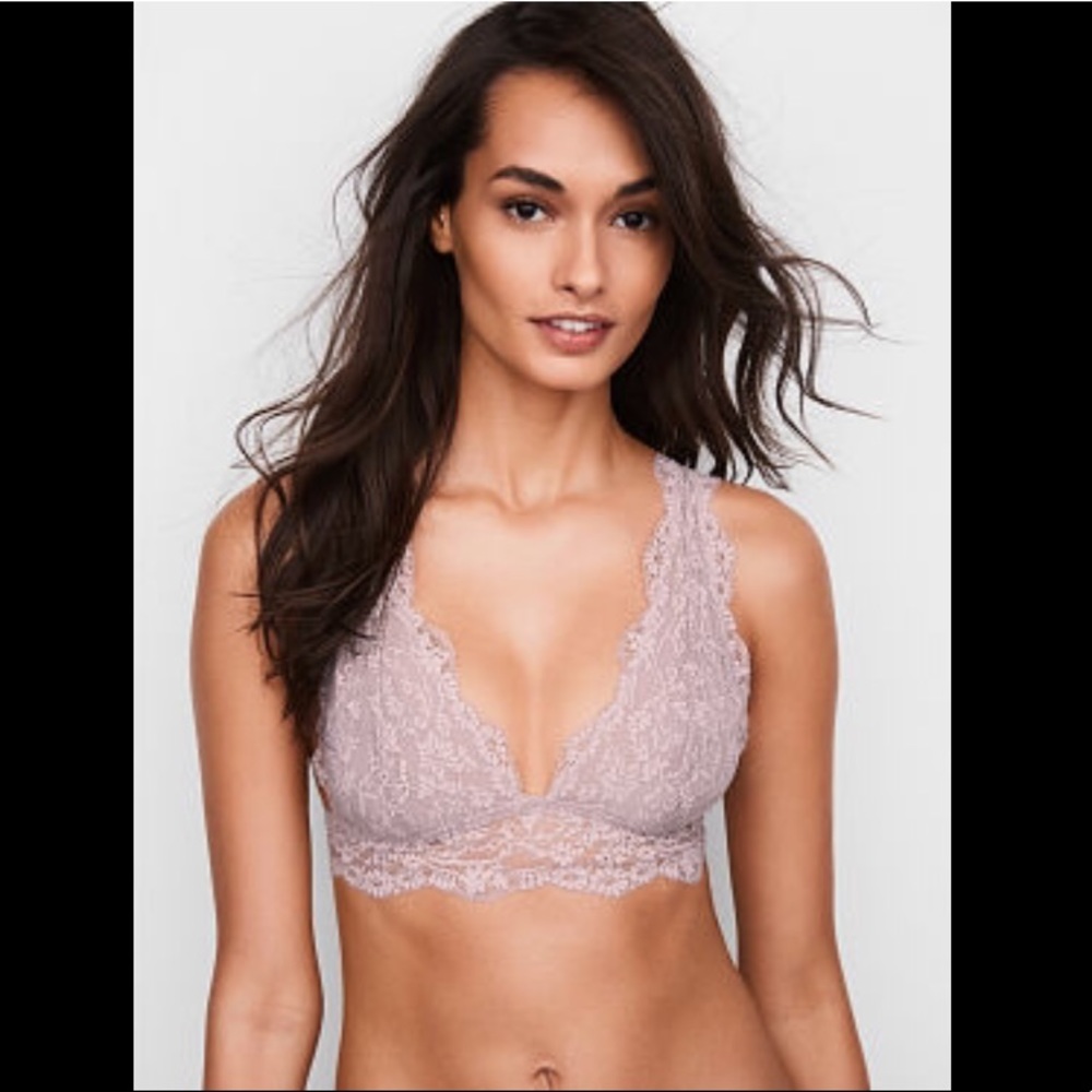 Two VS Lace Bralettes